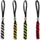 FINGERINSPIRE 4 Stück 4 Farben Messer Lanyards Mit Perlen 15cm Geflochtenes Lanyard Mit Totenkopf Aus Legierung Lanyard Anhänger Dekoration Outdoor EDC Geflochtener Anhänger Für Fallschirmschnur