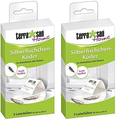 Terrassan Home - Cebo para pececillos de Plata, sin Ingredientes, 3 trampas (Paquete de 2)