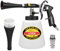 MYPIN Car Cleaning Gun, 6-9.2Bar Dry Blow Gun, High Pressure Compressed Air Blow Gun, Interior Car Cleaning with 2 Nozzles for Vehicle Car Carpet Dashboard Seat Upholstery (Black with Bottle)