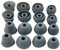 Aginkgo Replacement Ear Tips for Beats Urbeats2.0 Tour2.0 ibeats Beats x, Beats Flex Secure Fit for Powerbeats Pro Silicone Earbuds Washable Sweat-Resistant Noise Isolation 8 Pairs (Dark Grey)