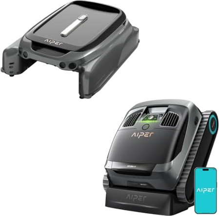 AIPER Scuba X1 Poolroboter 25200 LPH und Surfer S1 Poolskimmer, Oberflächenreinigung, Wasserlinie, Boden und Wand, Poolsauger Ideal für Eingelassene Pools zu 200 ㎡