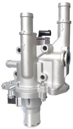 Termostato de refrigeración de cámara de aluminio 96984103, termostato electrónico compatible con Chevrolet Aveo, Opel Astra y Zafira.