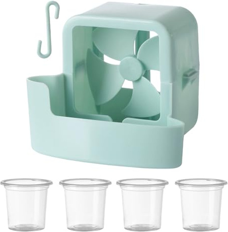jopiuieo Ventilator Befeuchter Aufsatz, Outdoor Ventilatoren Mit Sprühnebel-Funktion - Zubehör Aufhängbare Kühlbox | Tragbar Aufhängbar Eisbox Zubehör Für Festival Terrasse Balkon Kühlung