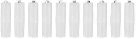Elprico 10PCS AAA to AA Size Cell Battery Converter Adapter Batteries Holder Case Switcher, Fine Workmanship, Standby Specification, Lightweight, Easy to Carry, Great Choice (Transparent)