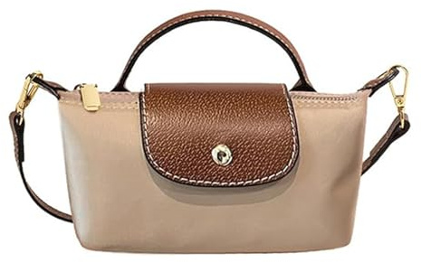 Women's Fashion Colorblock Mini Crossbody Bag, Nylon Handbag with Adjustable Strap, Small Shoulder Bag for Shopping Commuting All Seasons