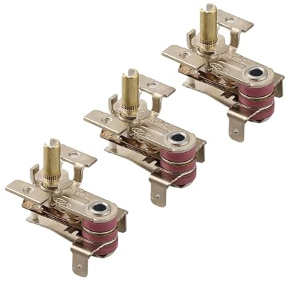 FUBESK 3er Pack Einstellbare Temperatur Thermostat Schalter 90 C / 162 F AC 250V 16A für Elektroheizung Ofen Reiskocher