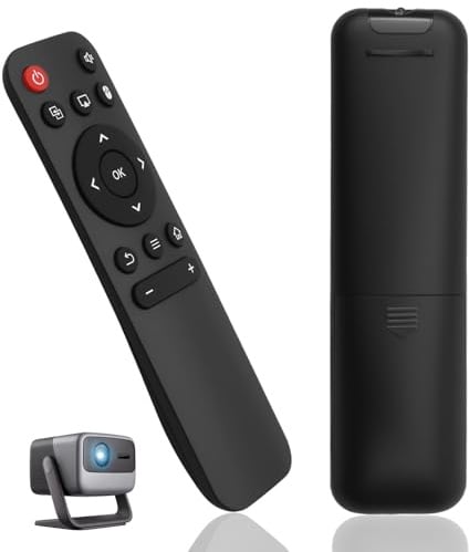 Télécommande Rechange Compatible avec projecteur HY320mini HY320 HY300 Pro HY300 Télécommande de Remplacement-No Pairing Required Infrared Technology Easy to Use (Batteries Not Included)