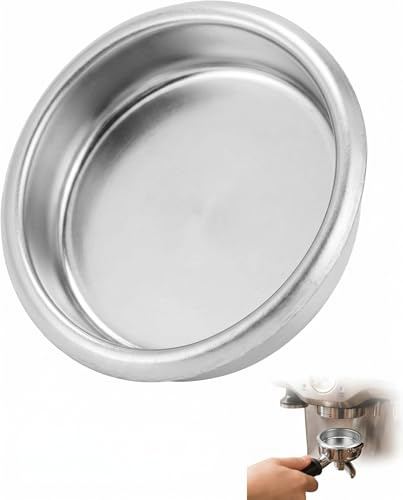 NOPKESV 1 Stück Backflush Blind Filter Korb, Edelstahl Espressofilter, Pucksieb 54 mm, Blindsieb für 54mm Siebträger