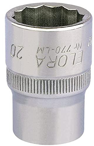 Draper 24658 1/2-inch Drive 20mm Bi-Hex Socket