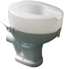 Aidapt 150mm (6) Elevation Raised Comfortable Toilet Seat Easy Fit White