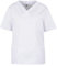 beb Basic Unisex Kasack Kurzarm Weiß 65% Polyester 35% Baumwolle Damen Herren Größe XL