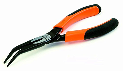 BAHCO 2427G-160 6 1/4 Inch Ergo 60 degree Curved Nose Pliers