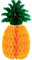 amscan Pineapple Honeycomb Centrepieces 21.5cm, Papier, Mehrfarbig