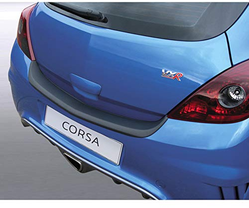 RGM ABS Heckstoßstangenschutz kompatibel mit Opel Corsa D 3 türer GSi/VXR/OPC Schwarz, Mattschwarz
