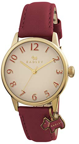 RADLEY Ladies Red Leather Strap Watch RY2250
