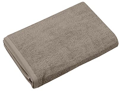 Lovely Casa B25848002 Lola Handtuch aus Baumwolle, 420 g/m², 50 x 90 cm, Taupe