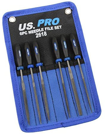 US PRO 6pc Needle File Set 140MM 2618