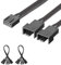 J&D 2 Paquetes PWM - Cable Divisor de 2 Ventiladores - 15cm