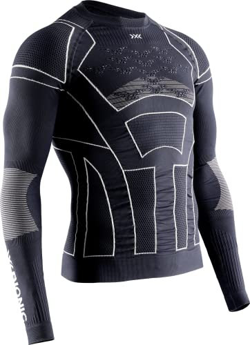X-BIONIC Moto Energizer 4.0 Shirt, Uomo, Charcoal/Pearl Grey, M