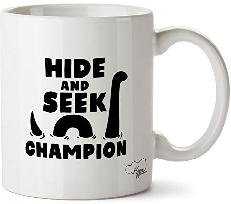 Hippowarehouse Hide and Seek Champion Loch Ness Monster Printed Mug Cup Ceramic 10oz