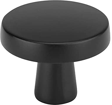 Goldenwarm 5 Stück Möbelknöpfe Vintage Schrankknöpfe Schwarz Türgriffe Küche LS5310BK Küchengriffe Griffe für Küchenschränke Schubladenknöpfe Kommode