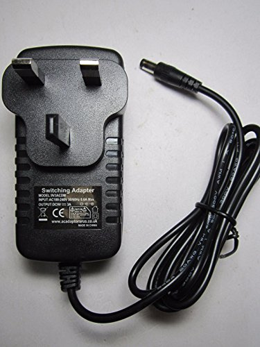 DIXIETREE Replacement 9V 1.2A AC/DC Adaptor, Model TL-48GD-090120BS, UK Plug, 1.4m Cable, Compatible with Laptops, Tablets, Smartphones & More