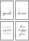 Heimlich® Premium Poster Set OHNE Bilderrahmen | 4 x DIN A4 - ca. 21x30 | Stilvolle Poster Collagen mit passenden Motiven als Wandbilder Wohnzimmer » Home «
