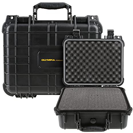 Olympia 13.47 Waterproof Hard Case with Foam, Fit use of Gear, Equiment, Camera and so on