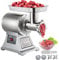VEVOR 1100W 250kg all'ora Tritacarne Elettrico In Acciaio Inox, 193 r/min Macchina per Salsicce Professionale, 2 Piastre di Macinazione, Meat Grinder Per Casa o Uso Industriale