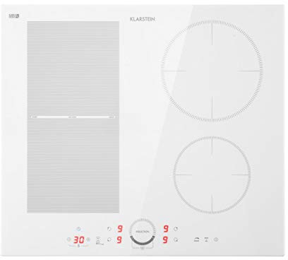 Klarstein Piastra Induzione 4 Fuochi, Piano Cottura 7000W, Integrata con Controllo Touch, Fornello Professionale