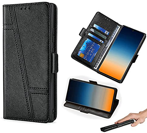 HUAYIJIE GKLTCK Flip Case für Tp-Link Neffos C9a TP706A Hülle Handy Ständer Cover Schwarz