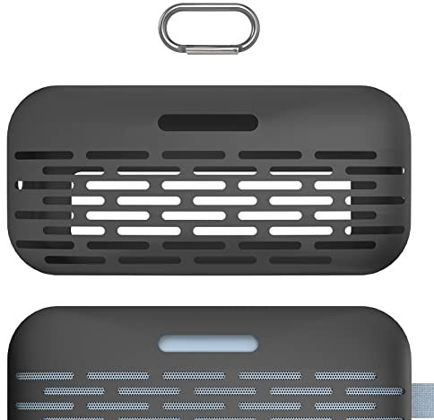 Geekria Silicone Speaker Case Cover Compatible with Bose SoundLink Flex Gen 1, Protective Soft Skin, Portable Speakers Travel Carrying Sleeve with Keychain Hook