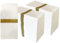 JINYUDOME Lot de 100 serviettes jetables, toucher lin, douces, solides et pliables pour mariage, fête, anniversaire, 30 x 40 cm (doré).