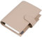 Moterm Personal Luxe Ringe Planer - Echtes Leder Binder Organizer (30mm Ring, Kiesel-Taupe)