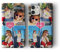 Tirita Personalised Custom Photo Wallet Flip Phone Case Compatible with iPhone 12 Mini - [08- Four Photos Collage with Pink Heart]