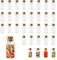 Kleemeiero 33 PCS Petit Flacon Verre Bouchon Liege Bocaux en Verre Mariage Mini Bouteille Mariage Kit Petite Bouteille pour Bonbons
