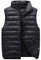 Fulidngzg Damen Weste Dünne Steppweste Gesteppt Softshell Damenweste Ärmellose Schwarze Fleeceweste Outdoor Elegant Reißverschluss Übergangsjacke Kurz Übergang mit Kapuze Wanderjacke