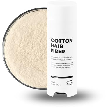O.C. HAIRCARE Streuhaar zur Haarverdichtung - für Scheitel, kahle Stellen am Ober- und Hinterkopf - von führenden Salons empfohlen - 11 Farben - widerstandsfähige Streuhaare (Hellblond)