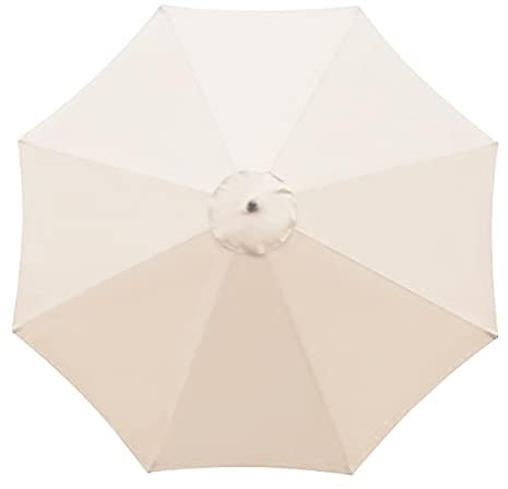 Earnmore Ersatzdach für Terrassenschirm, 3 m, groß, 8 Rippen, Schirmabdeckung, Überdachung, Outdoor, Tisch, Markt, Regenschirm, Oberteil, Ersatz für Hof, Garten, Strand, Pool, Deck (nur Baldachin)