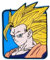 Comercial Mercera, Sew-on Patches, Dragonball Z, Sayayin Goku Character, Patch Ideal for Hats, Jackets, T-Shirts or School Bags, 100% Polyester, 8 x 6 cm
