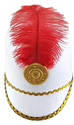 Qaonsciug Honor Guard Hut für Halloween Weihnachten Atmungsaktiver Vintage Hut für Show Honor Guard Filzhut