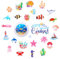 27pcs Cruise Magnetic Door Decoration, Marine Animal Fish Magnets Fun Sea Navigation Door Decor Magnetic Cruise Ship Magnet Stickers Decoration for Carnival Cruise Fridge Door