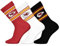 NFL Kansas City Chiefs 3pk Crew Socks - RED/WHT/BLK - 39/42