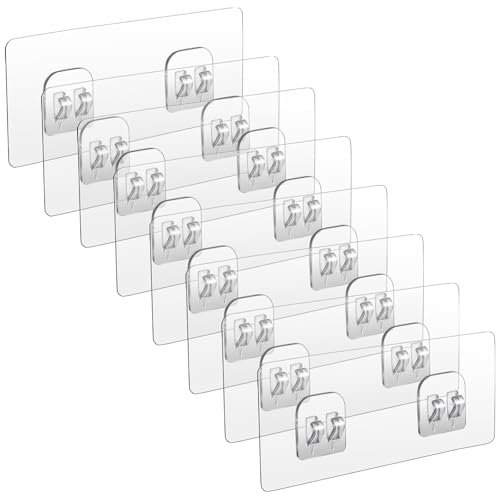 Dimeho 8 Stück Dusch-Caddy Klebehaken Ersatz Stark Haftende Duschhaken für Badezimmer Wasserdichte Duschklebestreifen Dusch-Caddy Eckregal Hängehaken Ohne Bohren Dusche Küchenregal