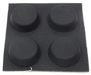 4Pcs Foot Pad Capacitive Mechanical Keyboard Kits 5mm Thin Black Feet Pads