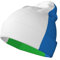 JEJEA Sierra Leone Mütze mit Flaggenaufdruck, warm, Unisex, modisch, gestrickt, mit Bündchen, warme Mütze für Erwachsene, kaltes Wetter, Totenkopfmütze, Schwarz, Schwarz , Einheitsgröße