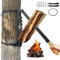 2-in-1 Wall Mounted Kindling Splitter for Wood Portable Metal Manual Fire Wood Kindling Splitter Hand Sturdy Firewood Cutter Heavy Duty Firewood Log Splitter Crackers Wedge for Indoor or Outdoor