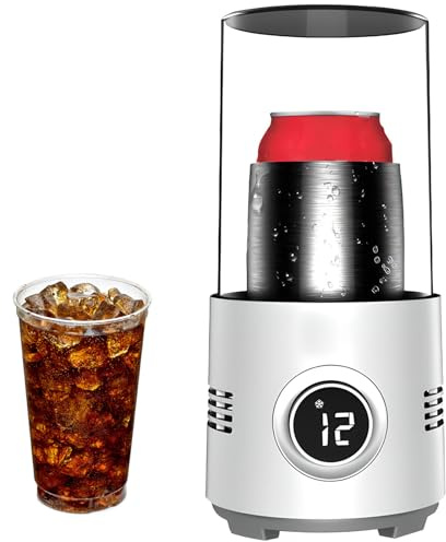 Tasse de Refroidisseur de Fraîcheur Chauffeur de Bureau 2 en 1, Refroidisseur de Bouteille Unique Portable, Refroidisseur de Bière Et de Vin Glacée, Chauffage Et Refroidissement de Bureau