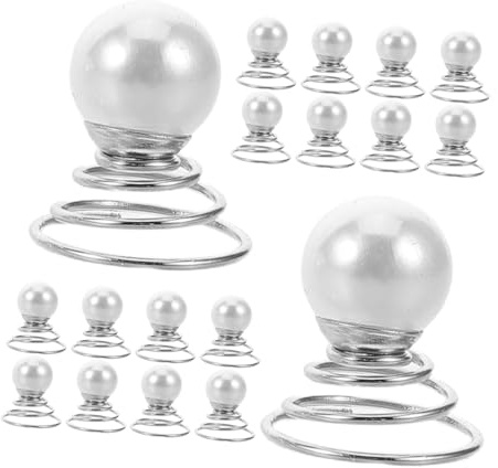 VALICLUD 36pcs Bridal White Pearl Hair Pins Spiral Corkscrew Pins for Wedding Updos Elegant Bun Accessories for Brides and Bridesmaids