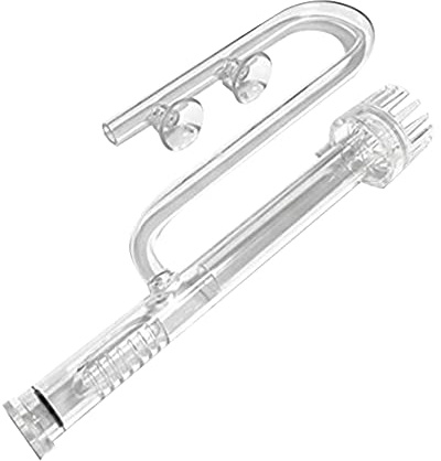WOLEGM Glas Aquarien Oberflächenabschäumer 17mm für 16mm Wasserleitung, Aquatic Glass Lily Pipe Set, Aquarium Wasseroberfläche Skimmer Filterrohr Oberflächenabsauger, für Aquarium-Bepflanzungsbecken